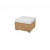 Cane-Line Chester Footstool/Coffee Table natural white custhion