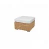 Cane-Line Chester Footstool/Coffee Table natural white custhion - Cane-Line Chester Footstool/Coffee Table natural white custhion