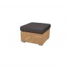 Cane-Line Chester Footstool/Coffee Table Graphite taupe custhion