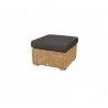 Cane-Line Chester Footstool/Coffee Table Graphite taupe custhion - Cane-Line Chester Footstool/Coffee Table Graphite taupe custhion