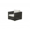 Cane-Line Chester Lounge Chair Graphite - White Cushion