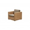 Cane-Line Chester Lounge Chair Natural - Taupe Cushion