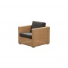 Cane-Line Chester Lounge Chair Natural - Black Cushion
