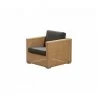Cane-Line Chester Lounge Chair Natural - Black Cushion - Cane-Line Chester Lounge Chair Natural - Black Cushion