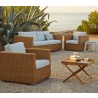 Cane-Line Chester Lounge Chair white cushion set