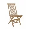 Anderson Teak Bristol Folding Chair Side View - Anderson Teak Bristol Folding Chair Side View