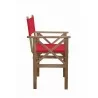 Anderson Teak Director Folding Armchair w/ Canvas (sold as a pair) Side view - Anderson Teak Director Folding Armchair w/ Canvas (sold as a pair) Side view