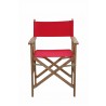 Anderson Teak Director Folding Armchair w/ Canvas (sold as a pair) Front view