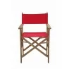 Anderson Teak Director Folding Armchair w/ Canvas (sold as a pair) Front view - Anderson Teak Director Folding Armchair w/ Canvas (sold as a pair) Front view