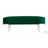 Bellini Modern Living Chaira Bench in  Green Velvet