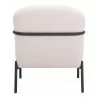 Zuo Modern Chicago Accent Chair Ivory- Back View - Zuo Modern Chicago Accent Chair Ivory- Back View