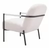 Zuo Modern Chicago Accent Chair Ivory- Angled-back View - Zuo Modern Chicago Accent Chair Ivory- Angled-back View