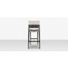 Source Furniture Chloe 20" Wicker Armless Bar Side Chair 4