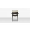 DecoScapes Chloe Dining Arm Chair With Espresso And White Wicker With Espresso Frame - Back