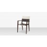 Source Furniture Chloe 23" Wicker Arm Dining Side Chair 5