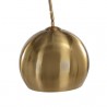 Sunpan Vern Floor Lamp Black / Brass - Top Angle