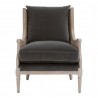  Essentials For Living Churchill Club Chair in Dark Dove Velvet - Front