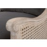  Essentials For Living Churchill Club Chair in Dark Dove Velvet - Arm Detail