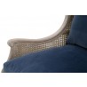  Essentials For Living Churchill Club Chair in Denim Velvet - Arm Close-up