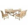 Anderson Teak Sahara 9-Piece Dining Chair and Bahama 118" Rectangular Extension Outdoor Dining Set 3 - Anderson Teak Sahara 9-Piece Dining Chair and Bahama 118" Rectangular Extension Outdoor Dining Set 3