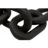 Essentials For Living Cinq Wood Link in Black Wash Pine - Closeup Angle