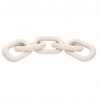 Essentials For Living Cinq Wood Link in White Wash Pine - Front Angle