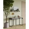 TemaHome City Desk in Walnut & Pure Black - Lifestyle 2 - TemaHome City Desk in Walnut & Pure Black - Lifestyle 2