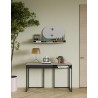 TemaHome City Desk in Walnut & Pure Black - Lifestyle 