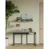 TemaHome City Desk in Walnut & Pure Black - Lifestyle  - TemaHome City Desk in Walnut & Pure Black - Lifestyle 