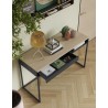 TemaHome City Desk in Walnut & Pure Black - Lifestyle 3