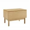 Greenington Monterey 1 Drawer Nightstand, Wheat - Front Side Angle - Greenington Monterey 1 Drawer Nightstand, Wheat - Front Side Angle