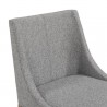 Sunpan Dionne Dining Chair in Monument Pebble - Closeup Top Angle