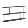 Sunpan Eiffel Low Bookcase - Black in Large - Front Angle - Sunpan Eiffel Low Bookcase - Black in Large - Front Angle