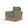 Havana Club Chair in Cast Sage w/ Self Welt - Front Side Angle
