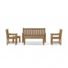  Anderson Teak Classic Bench with Classic Dining Armchair and Rect. Coffee Table and Side Table-5