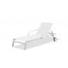 Bondi Outdoor Chaise in White-side view 2