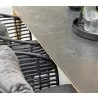 Cane-line Aspect dining table - Fossil black, ceramic with chairs - Cane-line Aspect dining table - Fossil black, ceramic with chairs