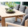 Cane-Line Grace Dining Table, 95" x 39", Incl. Teak Table image 4 - Cane-Line Grace Dining Table, 95" x 39", Incl. Teak Table image 4