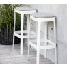 Cane-Line Cut Bar Chair, High, white set