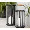 Cane-Line Lightlux Lantern W/Teak Handle Small Outdoor - Cane-Line Lightlux Lantern W/Teak Handle Small Outdoor