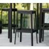 Cane-Line Cut Bar Chair, High, black -01 - Cane-Line Cut Bar Chair, High, black -01