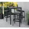 Cane-Line Cut Bar Chair, High, black 0 93 - Cane-Line Cut Bar Chair, High, black 0 93