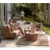 Cane-Line Sense Lounge Chair OUTDOOR, Incl. Taupe Cane-Line AirTouch Cushions_0778 - Cane-Line Sense Lounge Chair OUTDOOR, Incl. Taupe Cane-Line AirTouch Cushions_0778