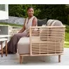 Cane-Line Sense 3-Seater Sofa OUTDOOR side view - Cane-Line Sense 3-Seater Sofa OUTDOOR side view
