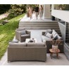 Cane-Line Diamond Lounge Chair Soft Rope Set