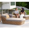 Cane-Line Basket Daybed, Incl. Natural Cane-Line AirTouch Cushion Set Outdoor 3