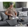 Cane-Line Chill-Out Coffee Table, Single, Dual Heights  - Cane-Line Chill-Out Coffee Table, Single, Dual Heights 