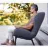 Cane-Line Serene Lounge Chair Incl. Cane-Line AirTouch Cushions side view