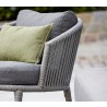 Cane-Line Moments Lounge Chair, Incl. Grey Cushion Set, Cane-Line AirTouch close view