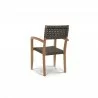 Clairene Teak Outdoor Dining Stacking Armchair (Set of 4) - Back - Clairene Teak Outdoor Dining Stacking Armchair (Set of 4) - Back
